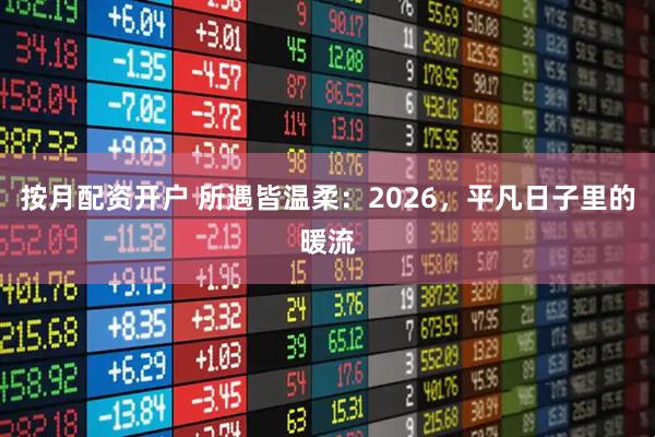 按月配资开户 所遇皆温柔:2026,平凡日子里的暖流